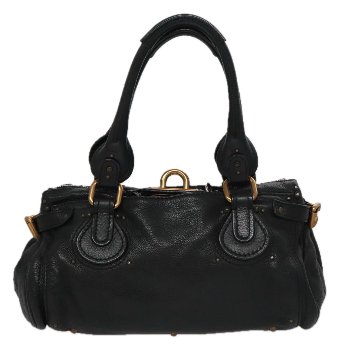 Side view of Chloe handbag Black premium designer bag