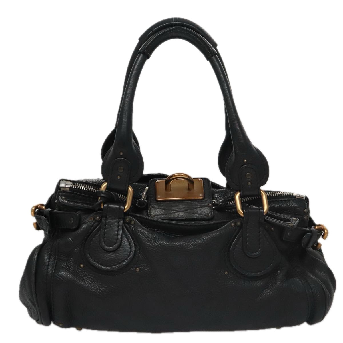 Chloe designer handbag leather closeup detail