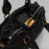 Aurelios elegant leather Handbag top view