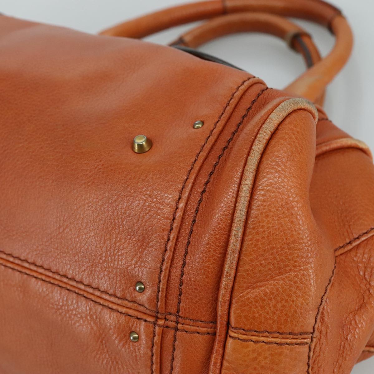 Side view of Chloe handbag Brown premium designer bag