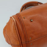 Clarique elegant leather Handbag top view