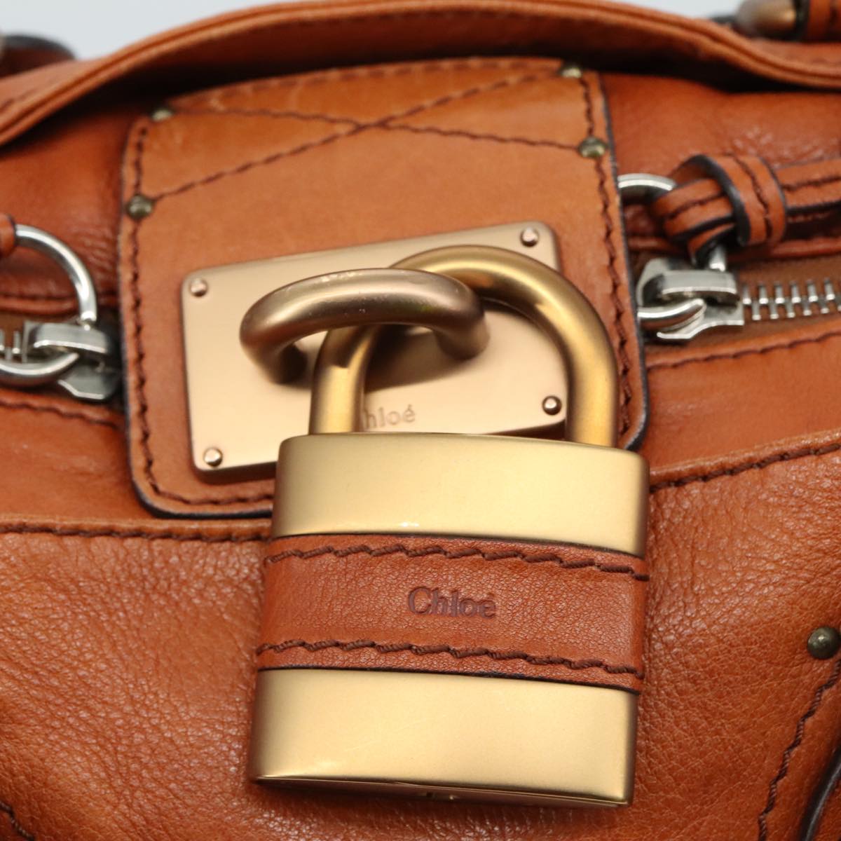 Clarique elegant leather Handbag top view