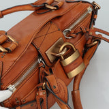 Chloe designer handbag leather closeup detail