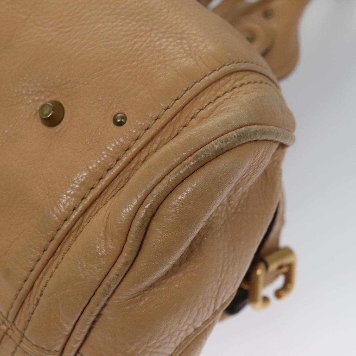 Auresque elegant leather Handbag angled view