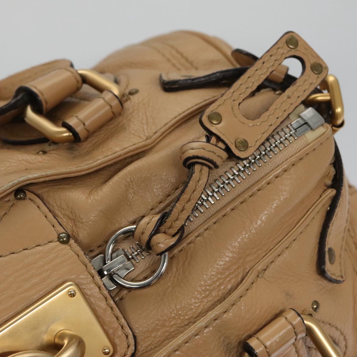 Auresque elegant leather Handbag top view