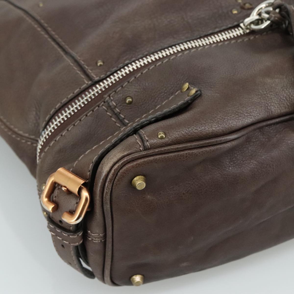 Montrea elegant leather Shoulder Bag back view