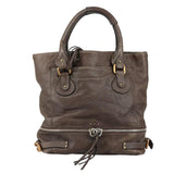 Side view of Chloe shoulder bag Brown premium designer bag
