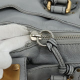 Chloe authentic luxury handbag Gray leather craftsmanship