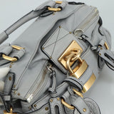 Chloe designer handbag leather closeup detail