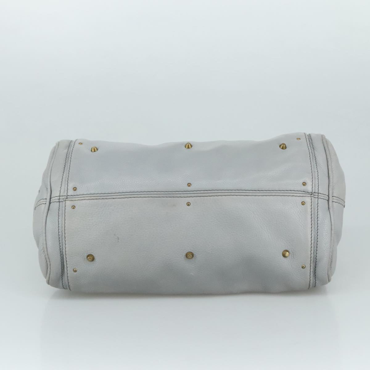 Chloe authentic luxury handbag Gray leather craftsmanship