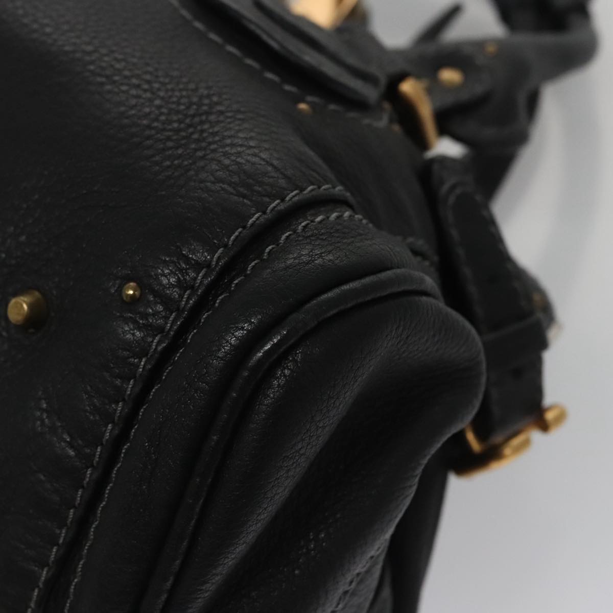 Lunevia elegant leather Handbag back view