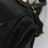 Chloe authentic luxury handbag Black leather craftsmanship