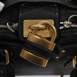 Lunevia elegant leather Handbag angled view