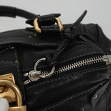 Lunevia elegant leather Handbag top view