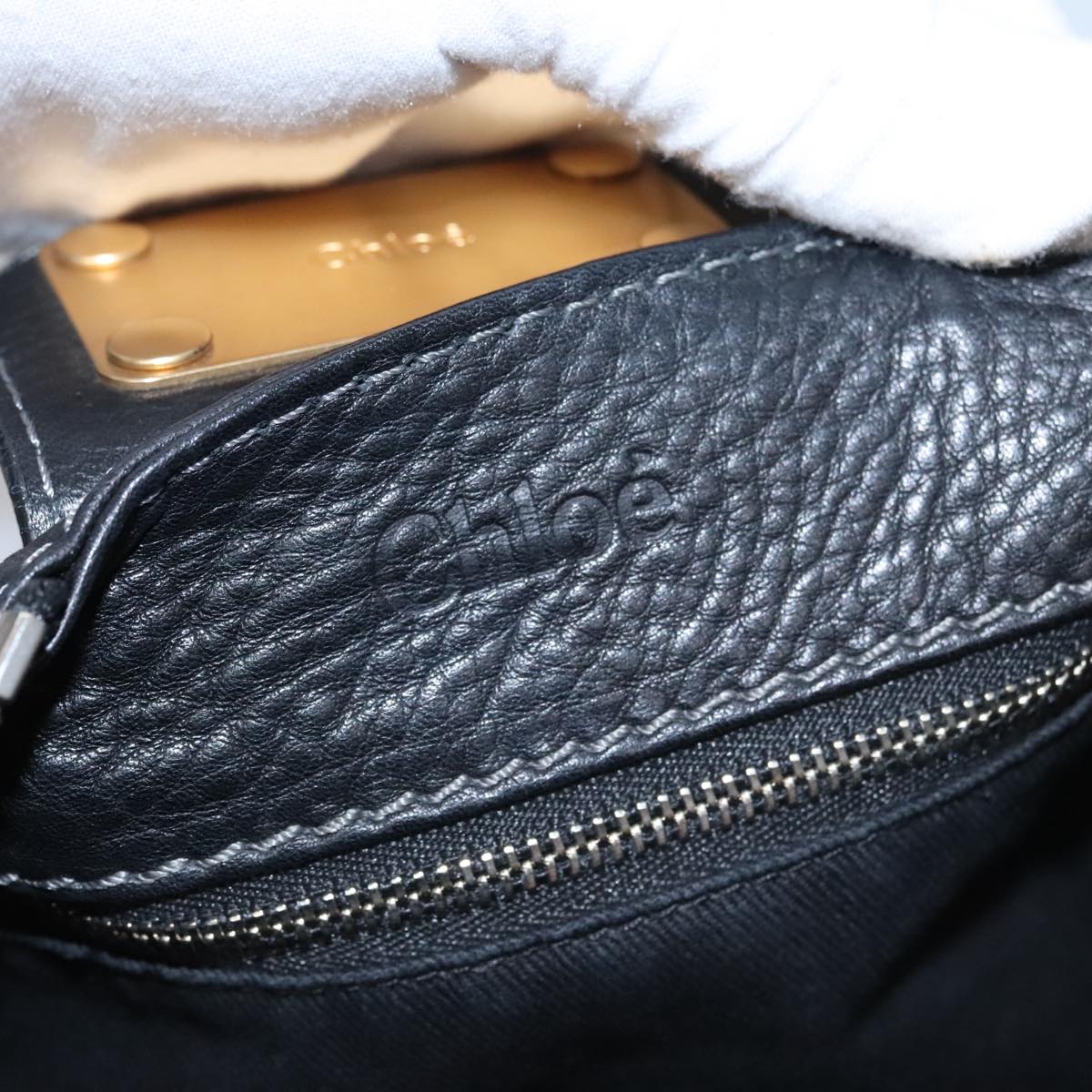 Opulenza elegant leather Handbag top view
