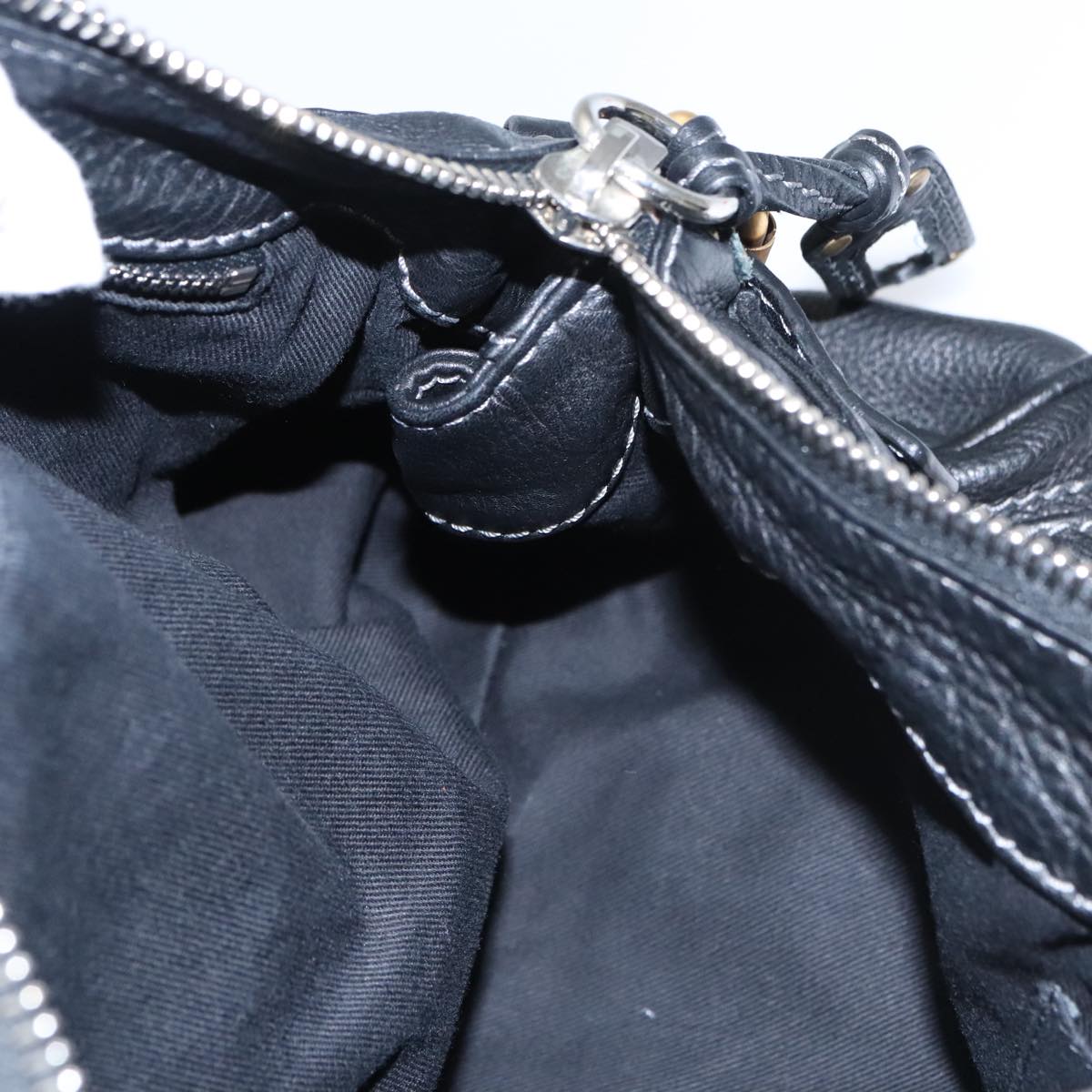 Chloe authentic luxury handbag Black leather craftsmanship