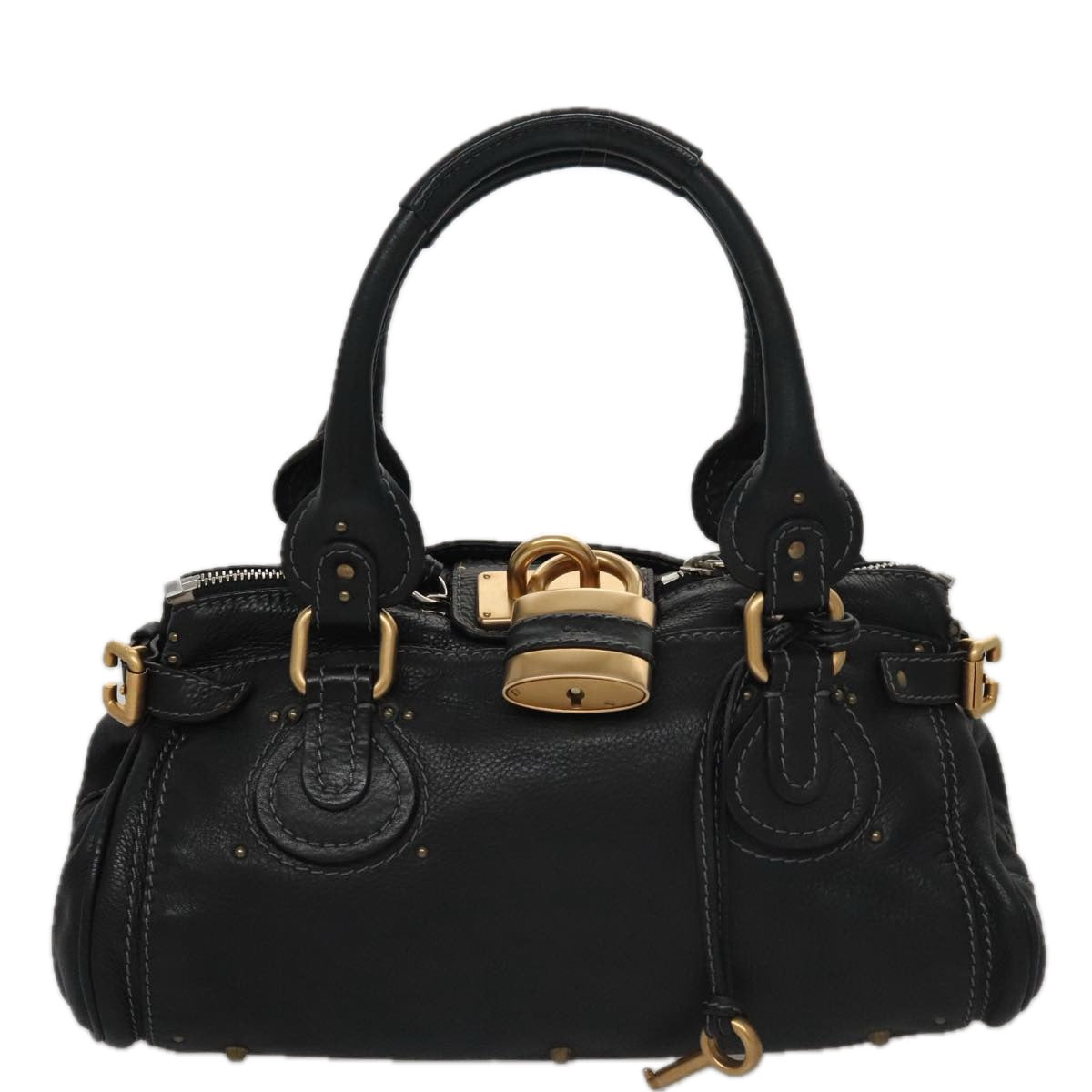 Side view of Chloe handbag Black premium designer bag