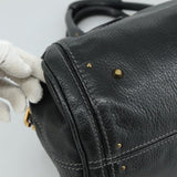 Side view of Chloe handbag Black premium designer bag