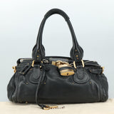 Chloe designer handbag leather closeup detail