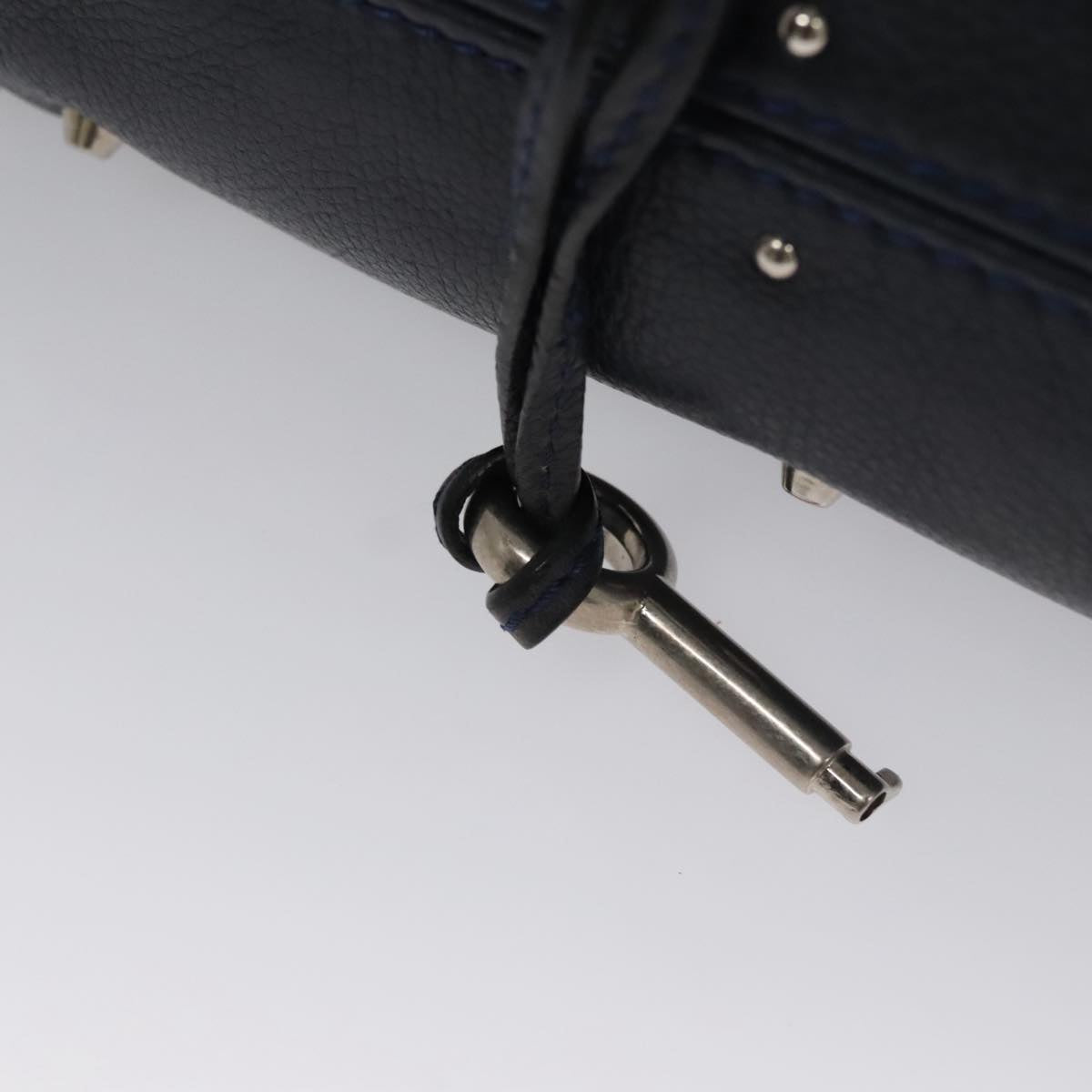 Side view of Chloe handbag Navy premium designer bag