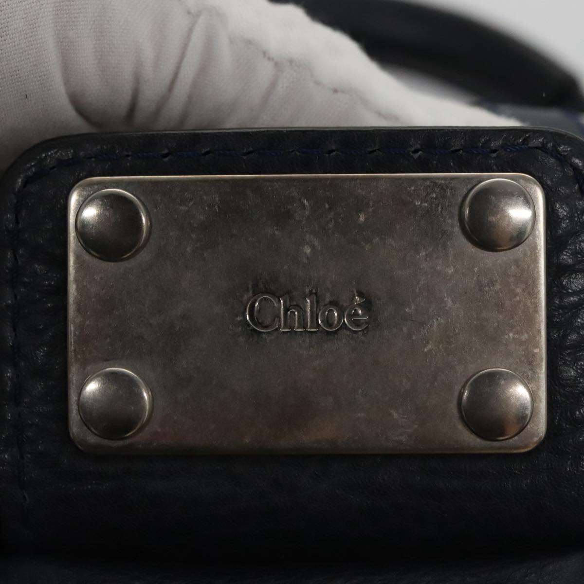 Authentic Chloe handbag Navy luxury fashion accessory