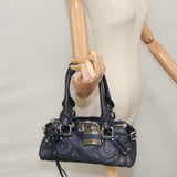 Chloe designer handbag leather closeup detail