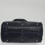 Side view of Chloe handbag Navy premium designer bag