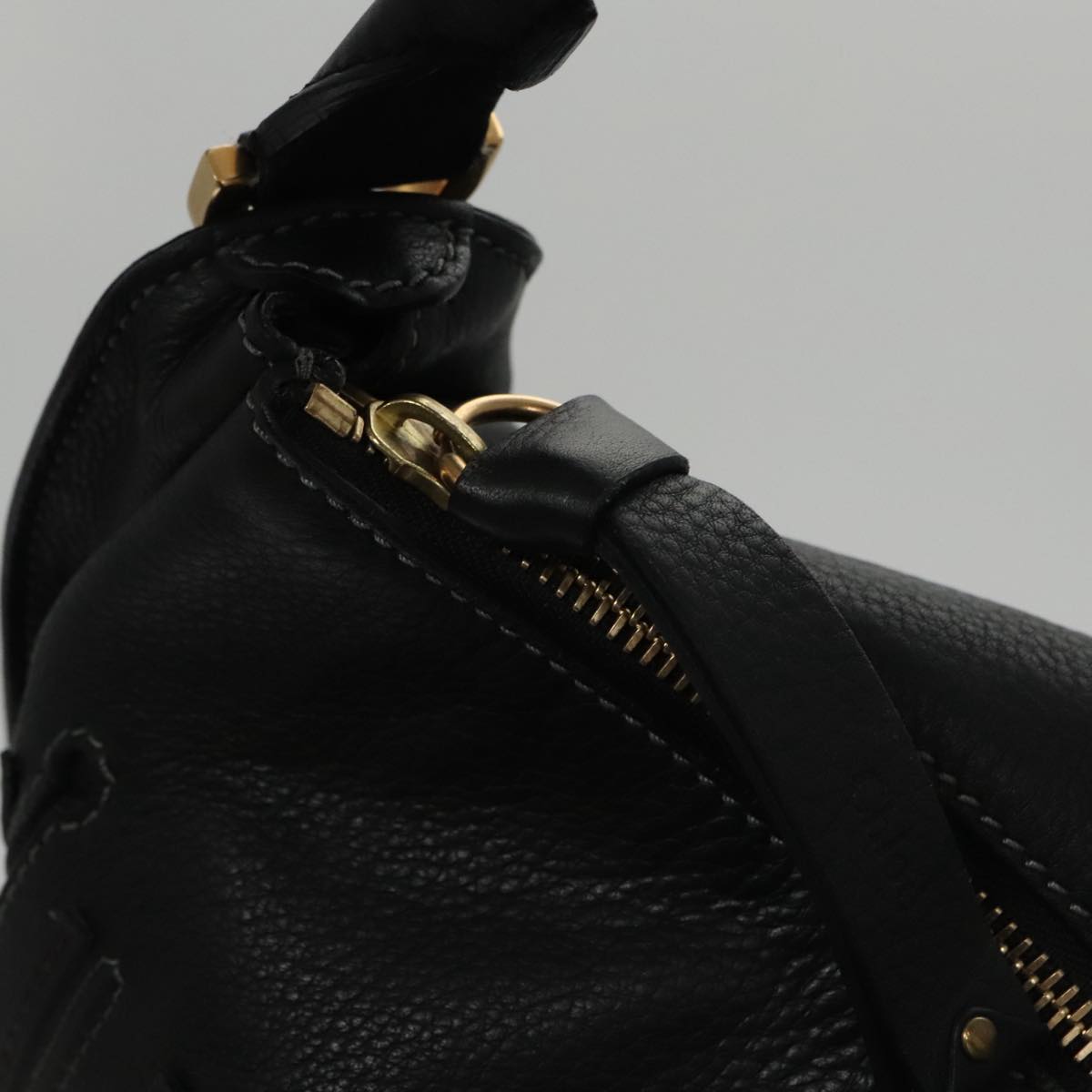 Orentique elegant leather Handbag top view