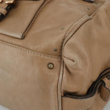 Orynthia elegant leather Handbag top view