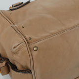 Orynthia elegant leather Handbag top view