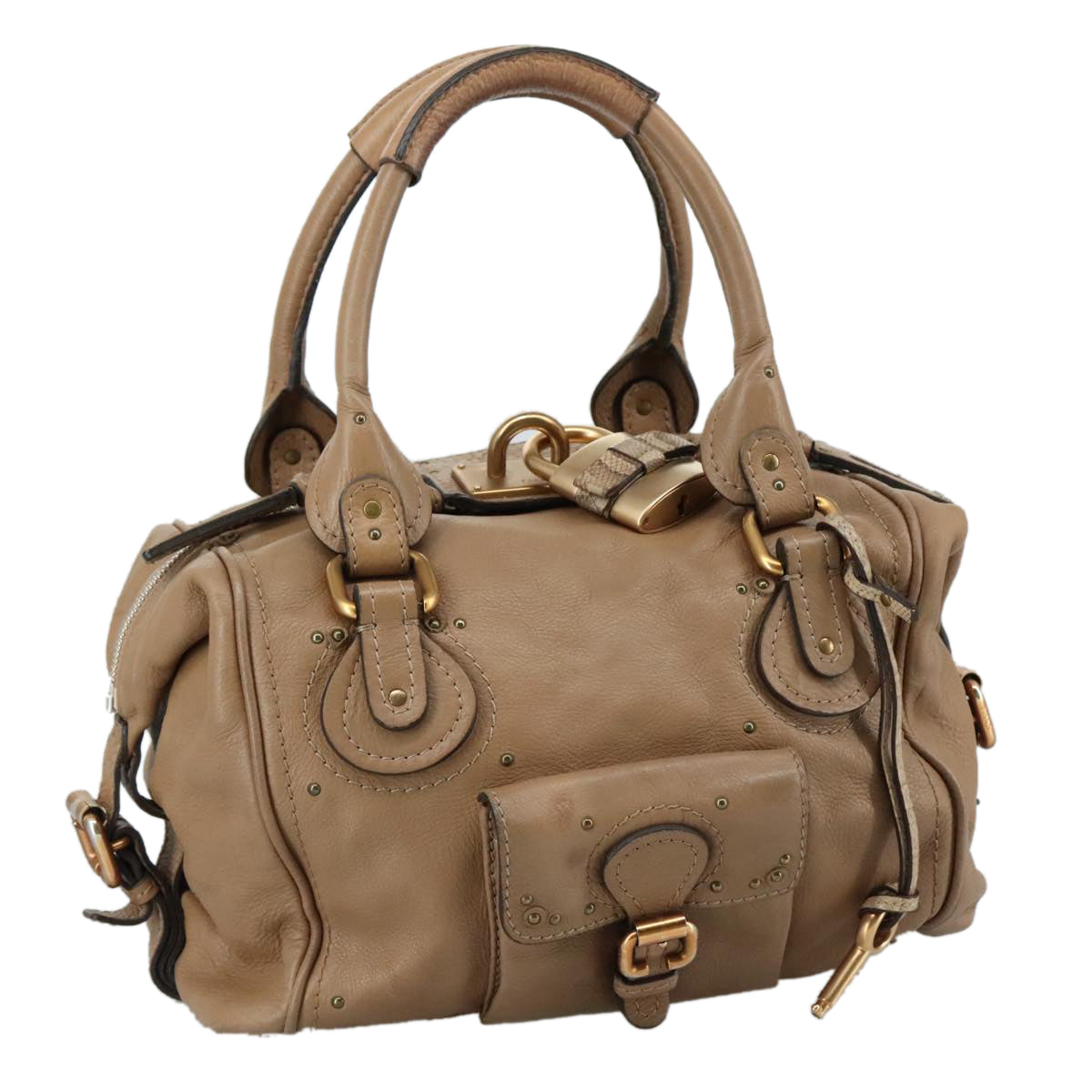 Chloe women's handbag Beige luxury designer leather
