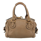 Side view of Chloe handbag Beige premium designer bag