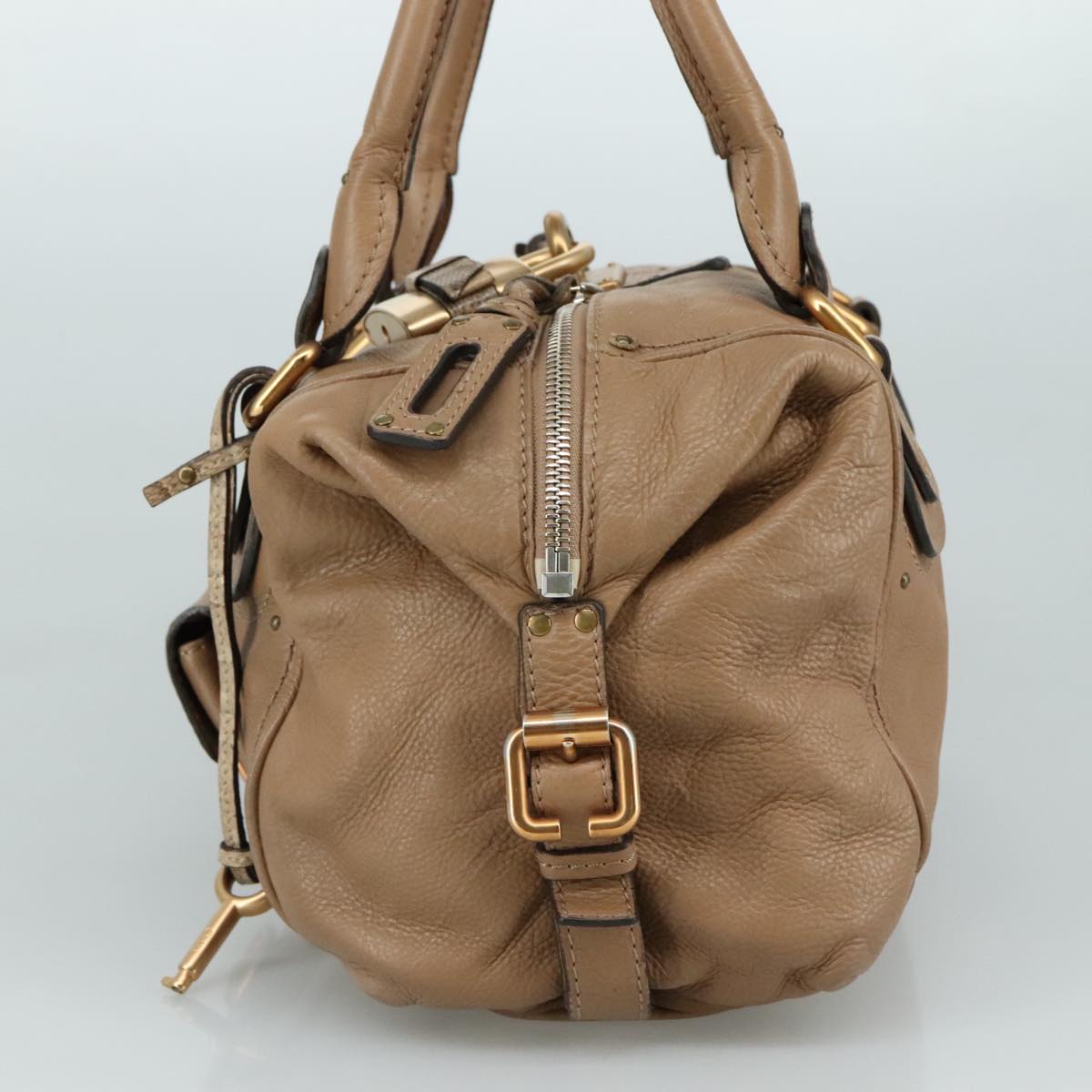 Orynthia elegant leather Handbag top view