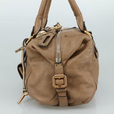 Orynthia elegant leather Handbag top view