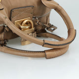 Orynthia elegant leather Handbag top view