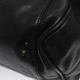 Chloe authentic luxury handbag Black leather craftsmanship