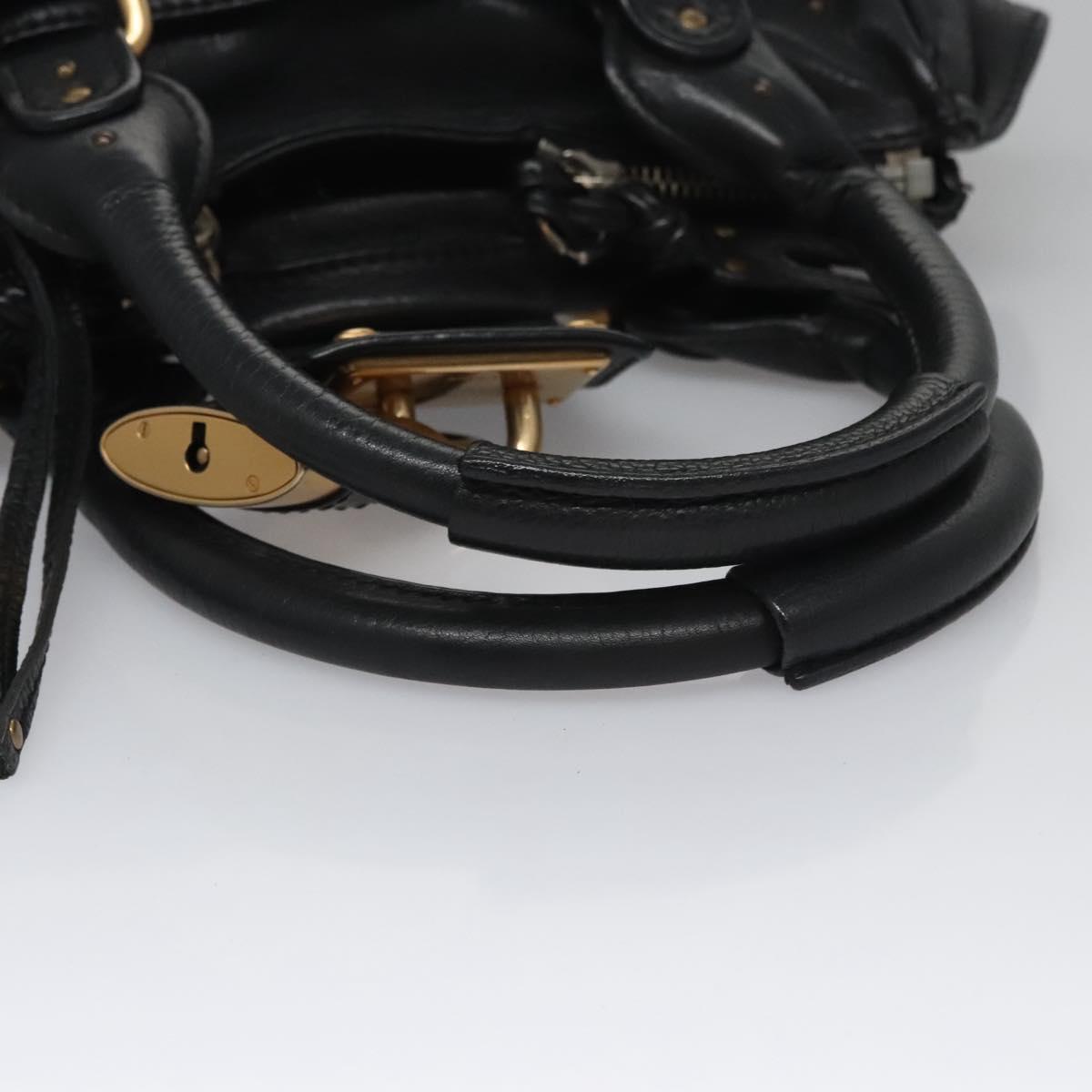 Side view of Chloe handbag Black premium designer bag