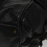 Chloe authentic luxury shoulder bag Black leather craftsmanship