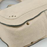 Chloe authentic luxury handbag Cream leather craftsmanship