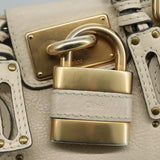 Chloe designer handbag leather closeup detail