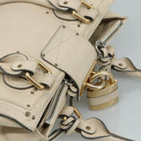Chloe women's handbag Cream luxury designer leather