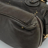 Side view of Chloe shoulder bag Brown premium designer bag
