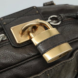 Chloe designer shoulder bag leather closeup detail
