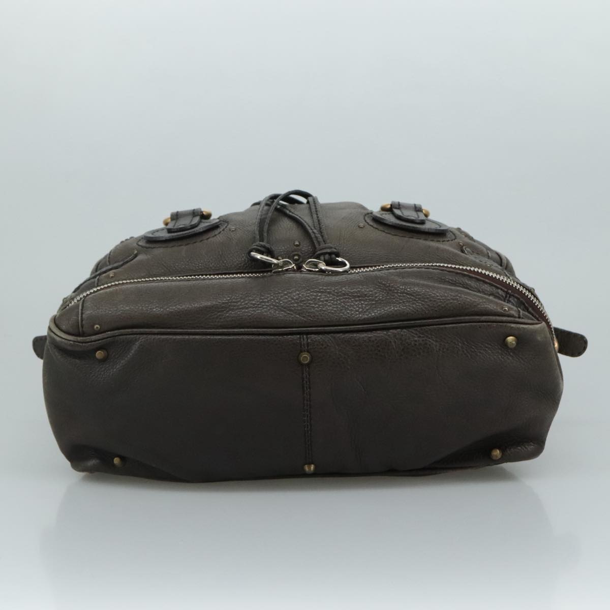 Side view of Chloe shoulder bag Brown premium designer bag