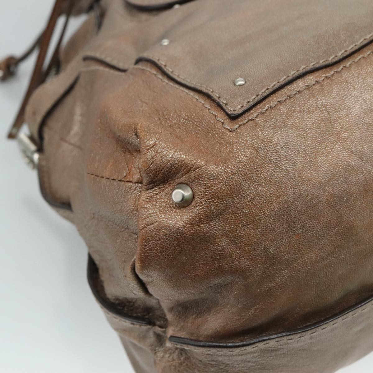 Belvarventix elegant leather Tote Bag top view