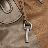 Side view of Chloe tote bag Gold premium designer bag