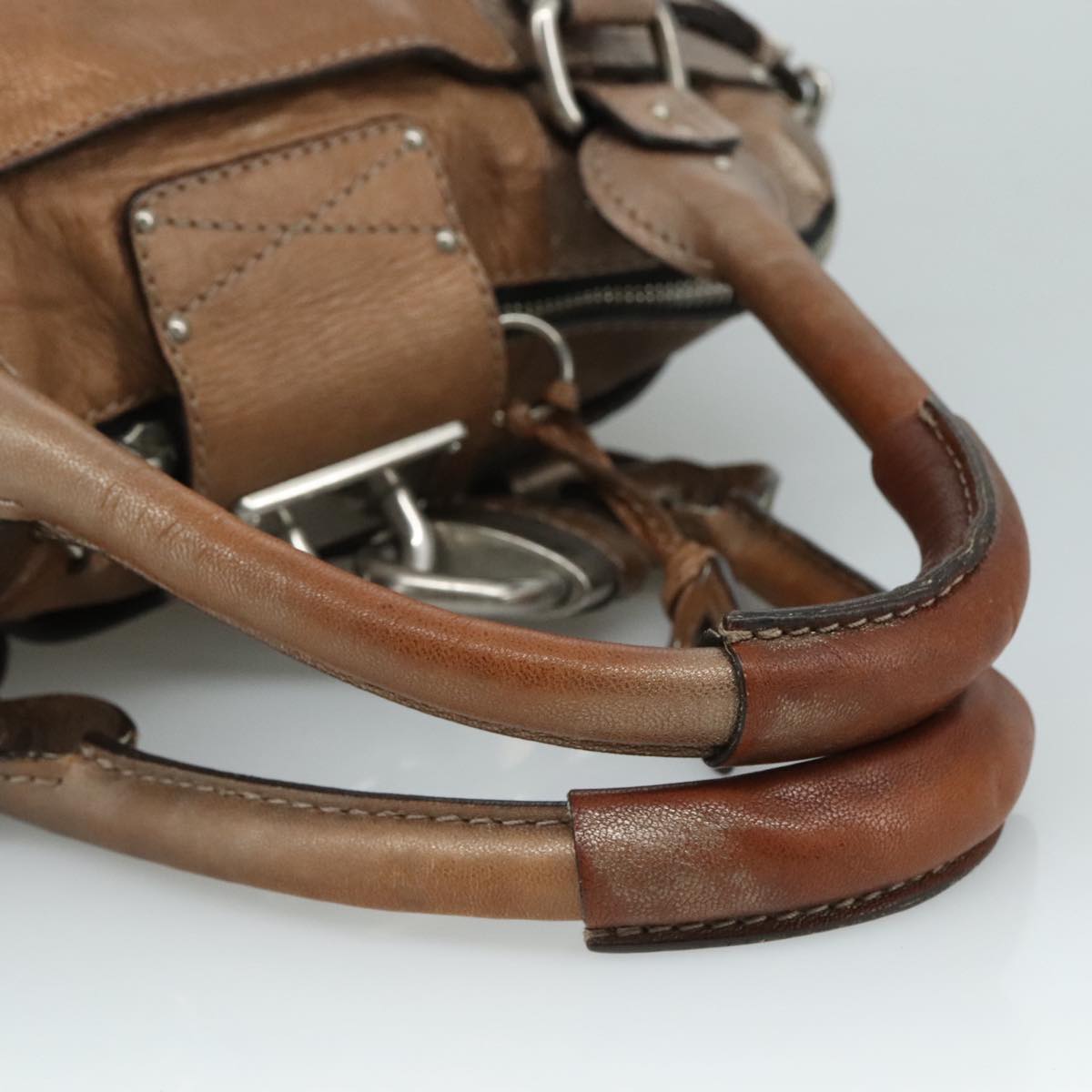 Chloe designer tote bag leather closeup detail
