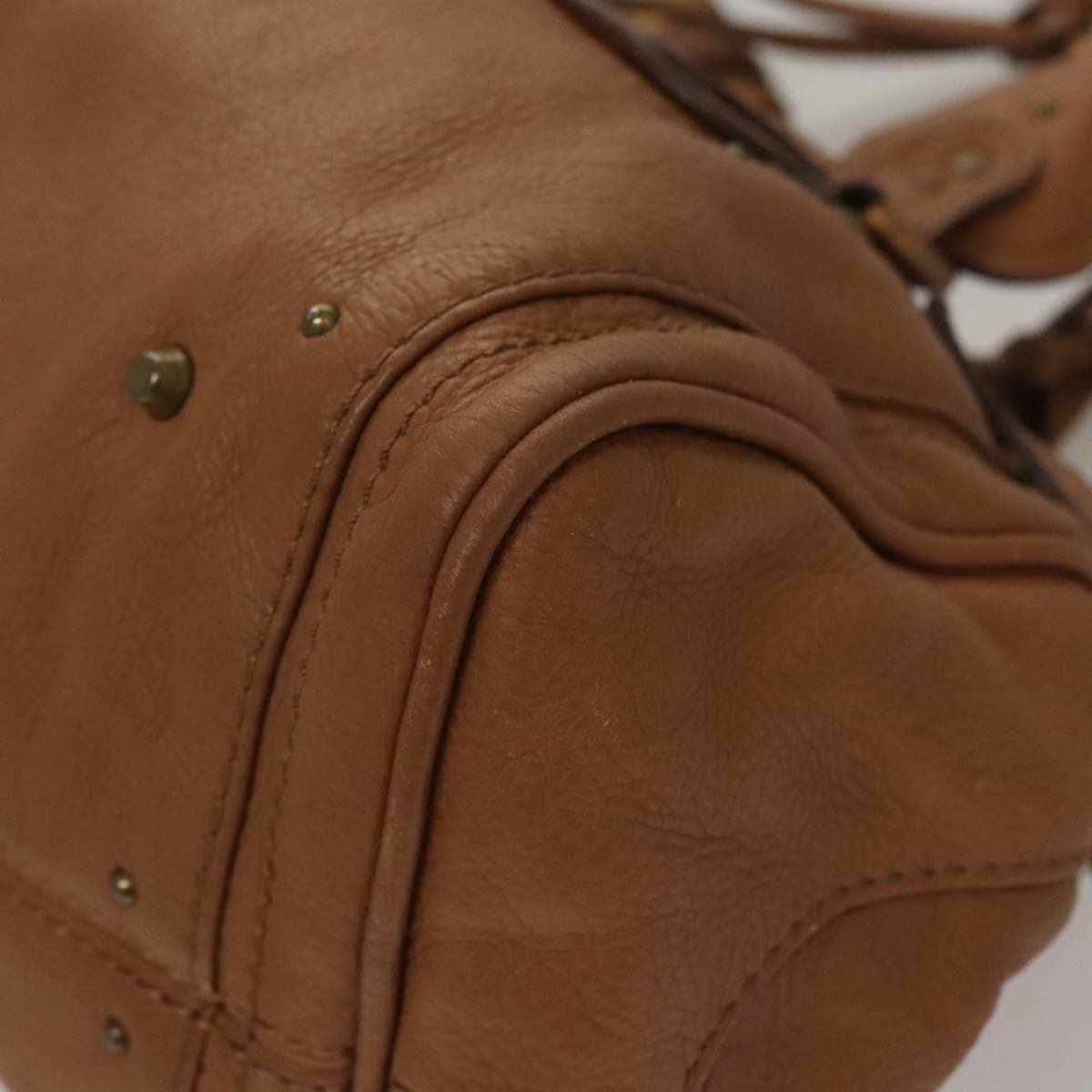 Chloe authentic luxury handbag Brown leather craftsmanship