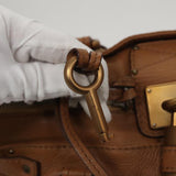 Side view of Chloe handbag Brown premium designer bag