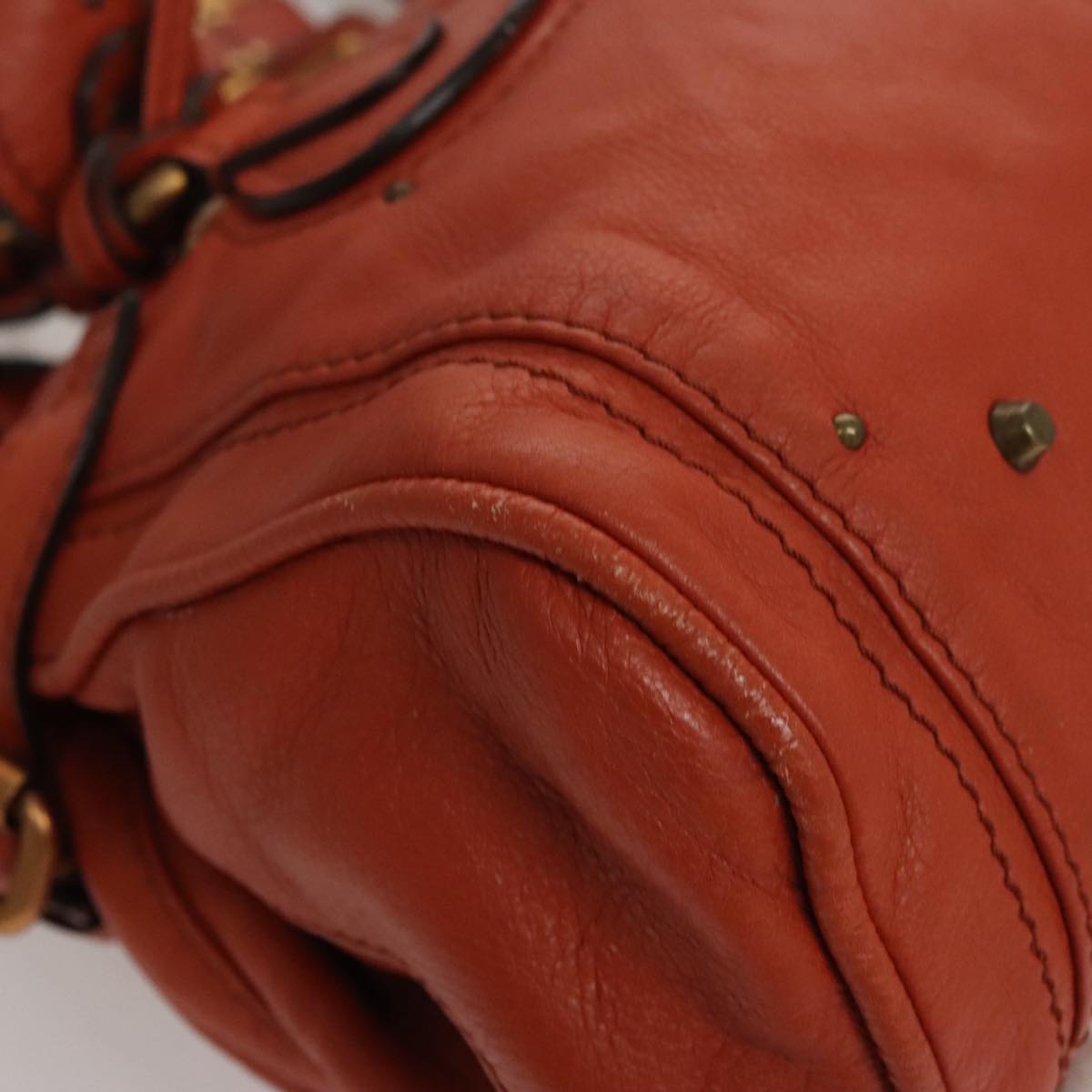 Side view of Chloe handbag Brown premium designer bag